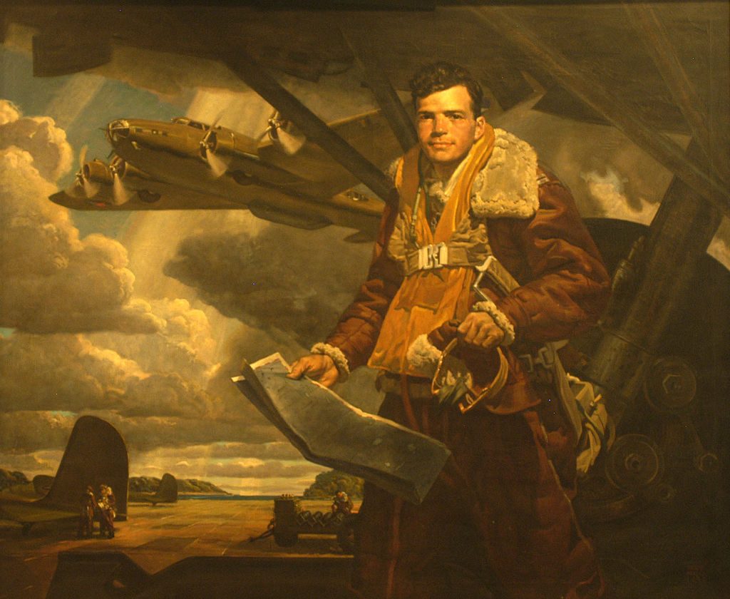 Painting of Captain Colin Kelly, Jr.